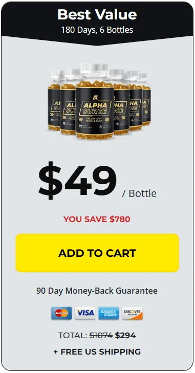 Buy Alpha Surge 6 Bottle